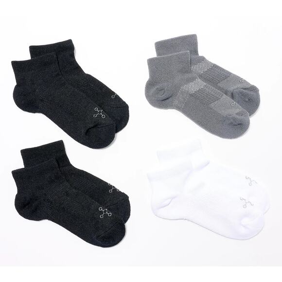 2 Packs Tommie Copper 4 Pack UltraTemp & Ultraguard Ankle Socks Basic - Large - Picture 1 of 3